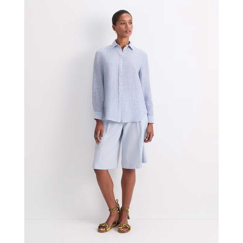 Sportscraft Dahlia Stripe Linen Shirt image number 3